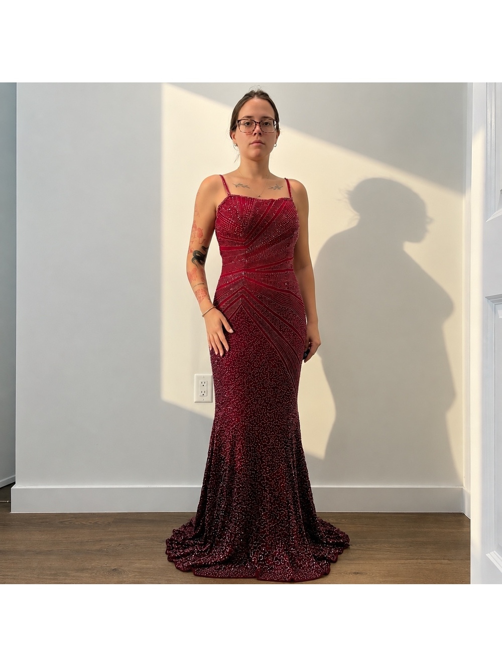 Y2K pink beaded fairy dress